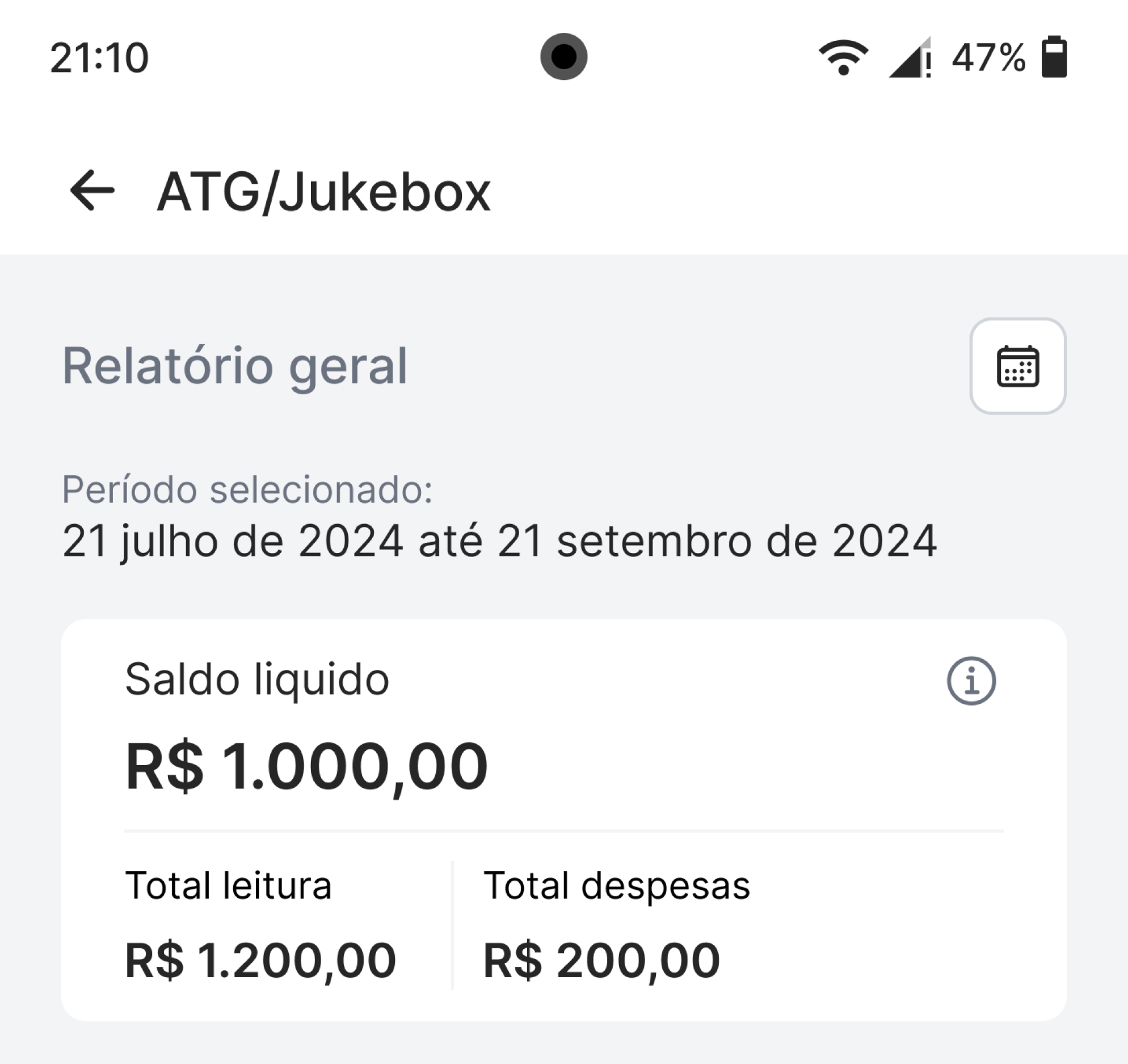 Report Screen